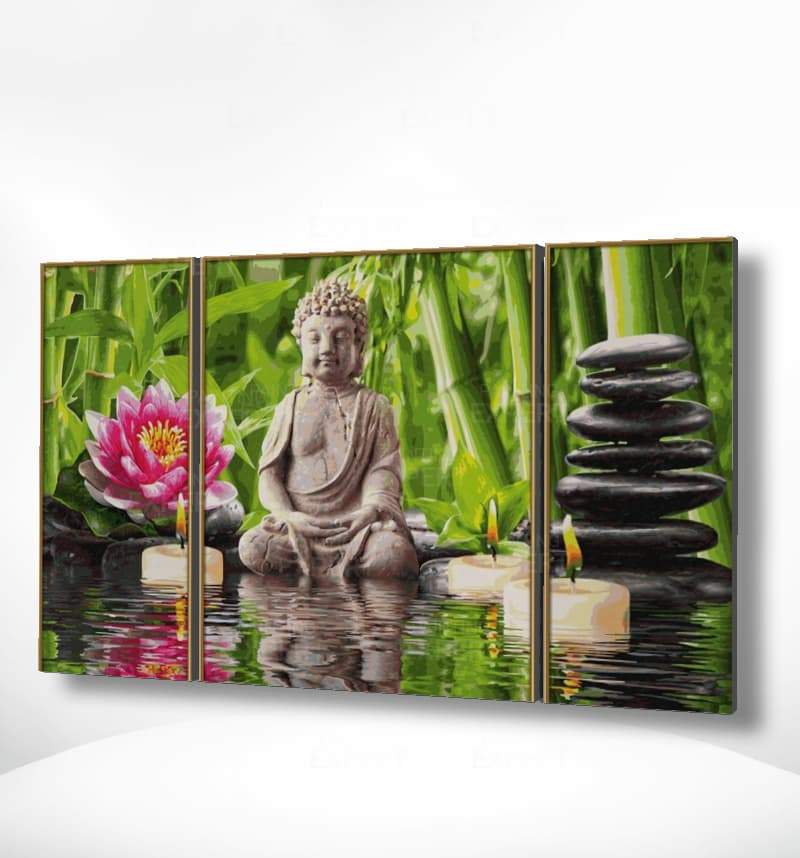 Hjjdiyes Doe-het-zelf schilderen op nummer volwassen kasteel schilderen op nummer Boeddha foto verf op nummer volwassenen groot doe-het-zelf olieverfschilderij kit voor beginners, kreukvrij canvas Hjjdiyes Doe-het-zelf schilderen op nummer volwassen kasteel schilderen op nummer Boeddha foto verf op nummer volwassenen groot doe-het-zelf olieverfschilderij kit voor beginners, kreukvrij canvas