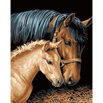 Schilderen op Nummer Paard en Pony Painting Expert 40x50cm - Exclusief Lijst (24 kleurtjes) 