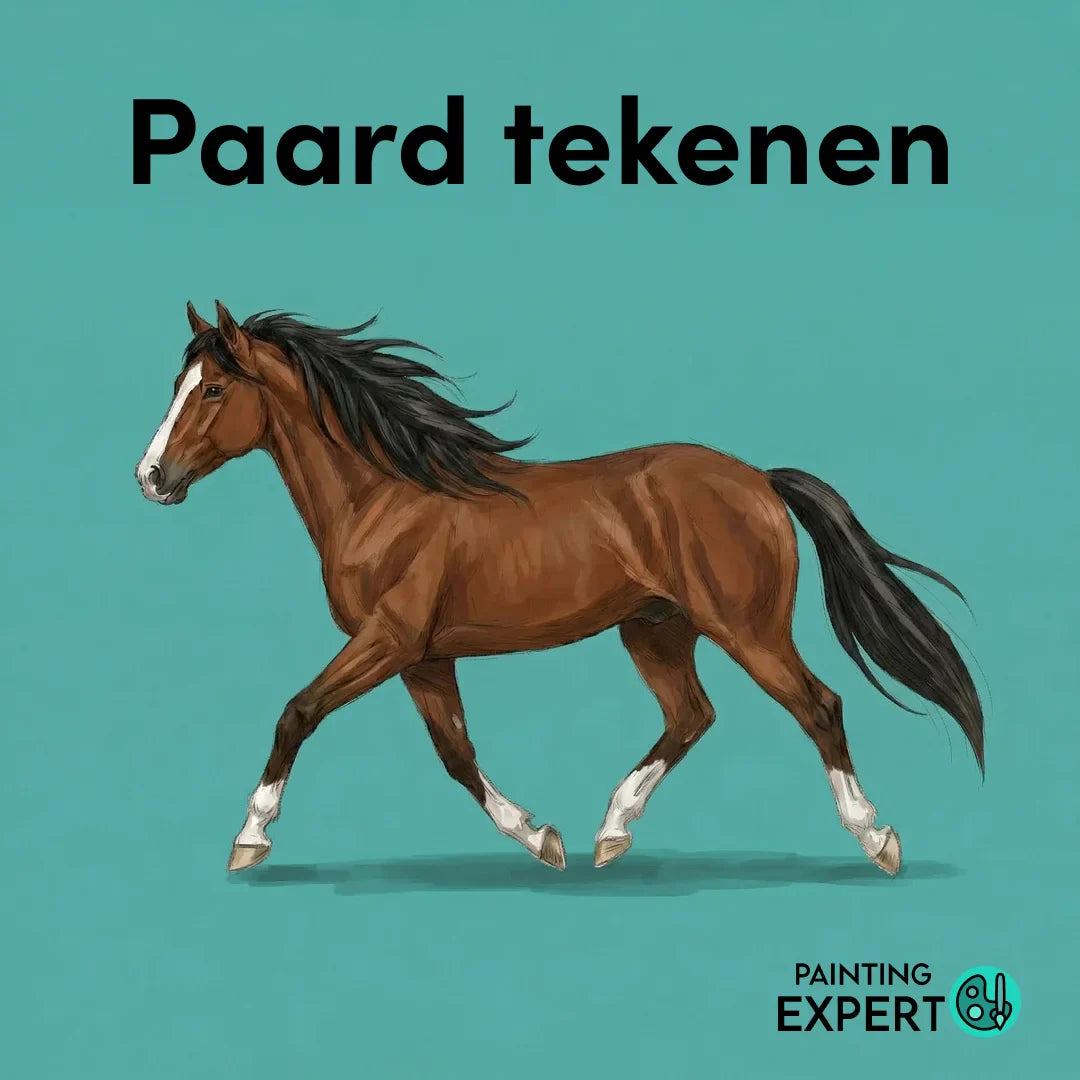 Paard tekenen stap voor stap