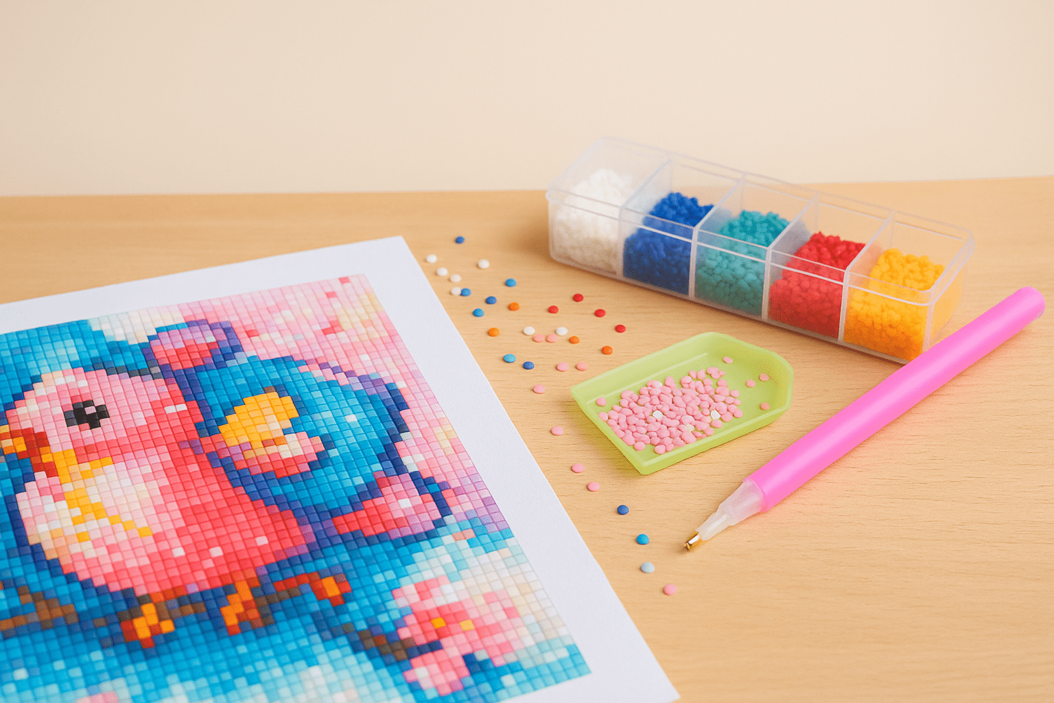 Diamond Painting Schakenbordmethode: Stap voor stap naar een strak resultaat