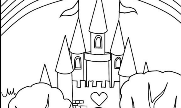 Vochtig Skalk Raad Kleurplaat van een kasteel - Gratis Kleurplaten voor Kinderen