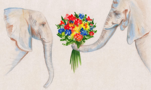 Olifant leren schilderen en tekenen