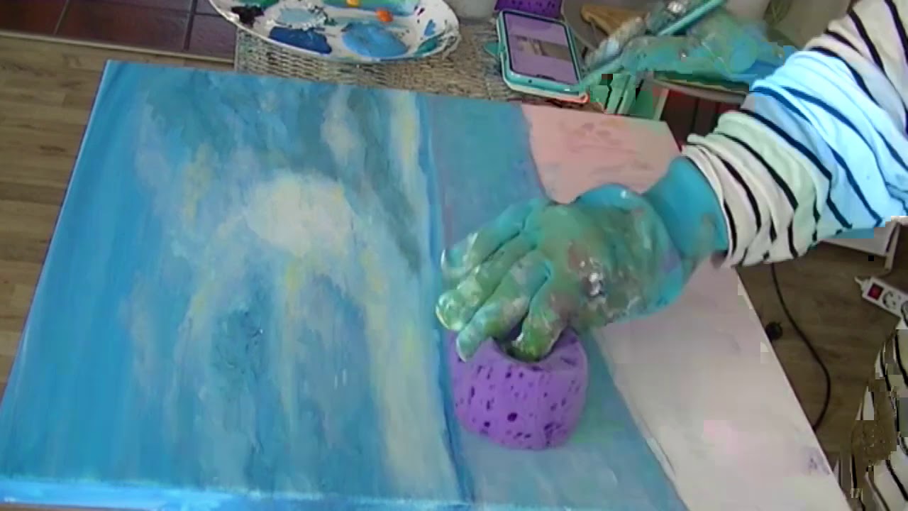 In tegenspraak Zeeslak Impressionisme 9 Tips: Schilderen met een spons - Leuk idee voor kinderen