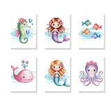 Waterpret - Schilderen op Nummer Mini Set van 6