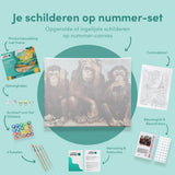 Schilderen op nummer 3 Apen