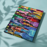 Schilderen op nummer Abstracte Flessen