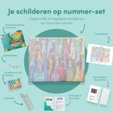 Schilderen op nummer Abstracte Flessen