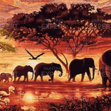 Schilderen op Nummer Afrika