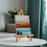 Alpine sereniteit - Schilderen op Nummer Mini Set van 3