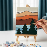 Alpine sereniteit - Schilderen op Nummer Mini Set van 3