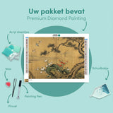 Diamond Painting Bloei onder de oude den Japan