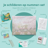 Schilderen op Nummer Bloemetjes en Water