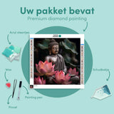 Diamond Painting Boeddha met Lotusbloem