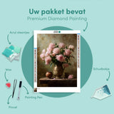 Diamond Painting Brocante Roze Pioenen