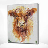 Diamond Painting Bruine Schotse Hooglander