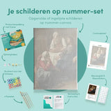 Schilderen op Nummer Christus in het huis van Martha en Maria
