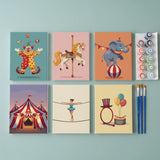 Circus Spektakel - Schilderen op Nummer Mini Set van 6