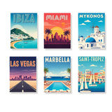 De Global Getaway-collectie - Schilderen op Nummer Mini Set van 6