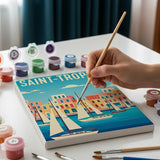 De Global Getaway-collectie - Schilderen op Nummer Mini Set van 6