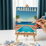 De Global Getaway-collectie - Schilderen op Nummer Mini Set van 6