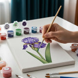 De taal van bloemen - Schilderen op Nummer Mini Set van 6