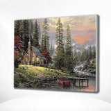 Diamond Painting Dennenbomen