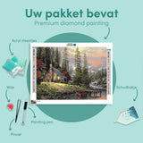 Diamond Painting Dennenbomen