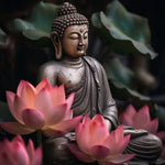 Diamond Painting Boeddha met Lotusbloem