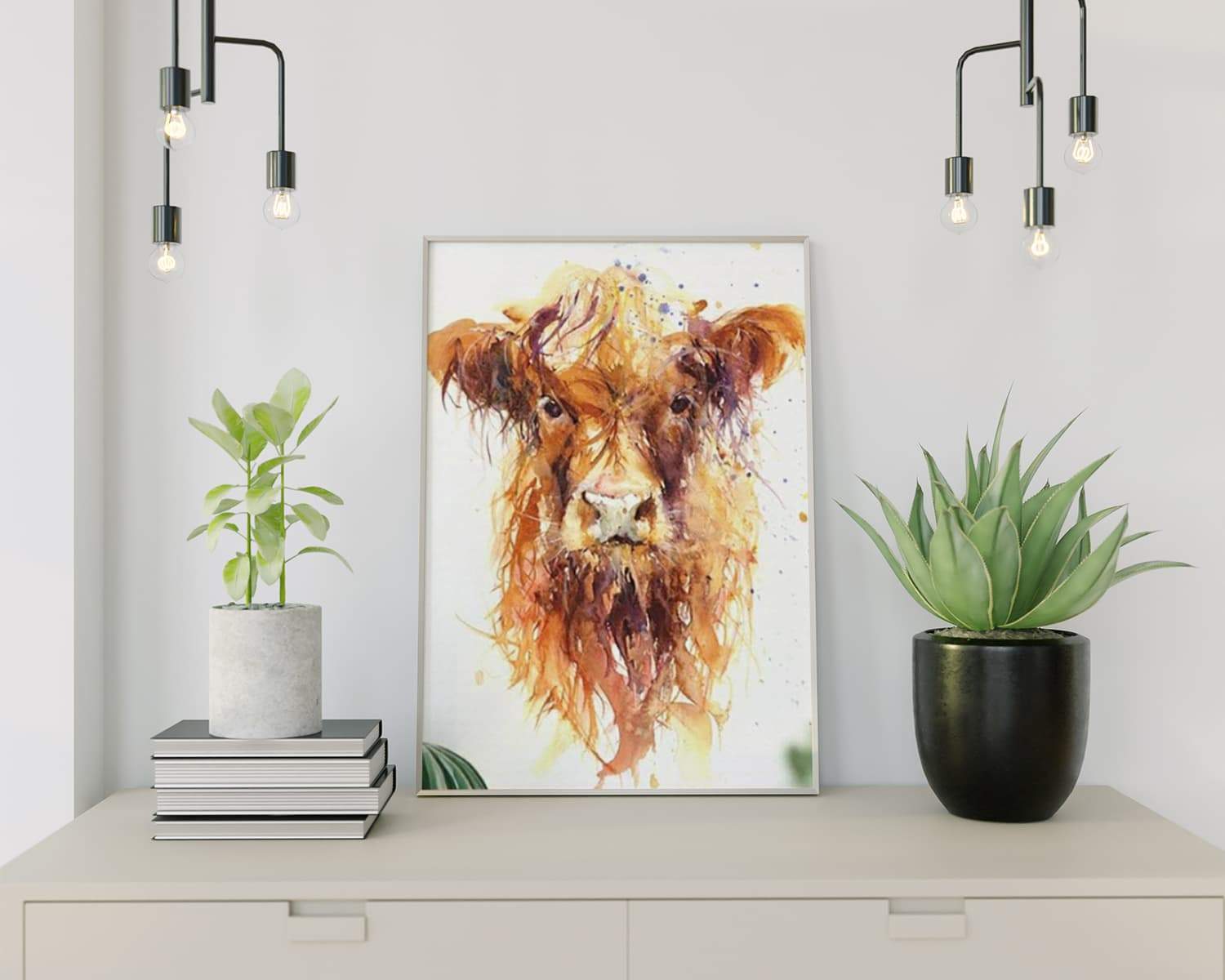 Diamond Painting Bruine Schotse Hooglander