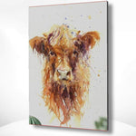 Diamond Painting Bruine Schotse Hooglander