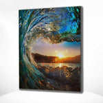 Diamond Painting Golven met Zon