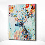 Diamond Painting Hert met Bloemen