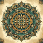 Diamond Painting Mandala Geel/Blauw