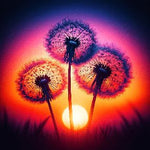 Diamond Painting Paardenbloemen