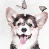 Diamond Painting Puppy Blij