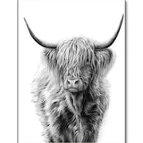 Diamond Painting Schotse Hoogelander Zwart