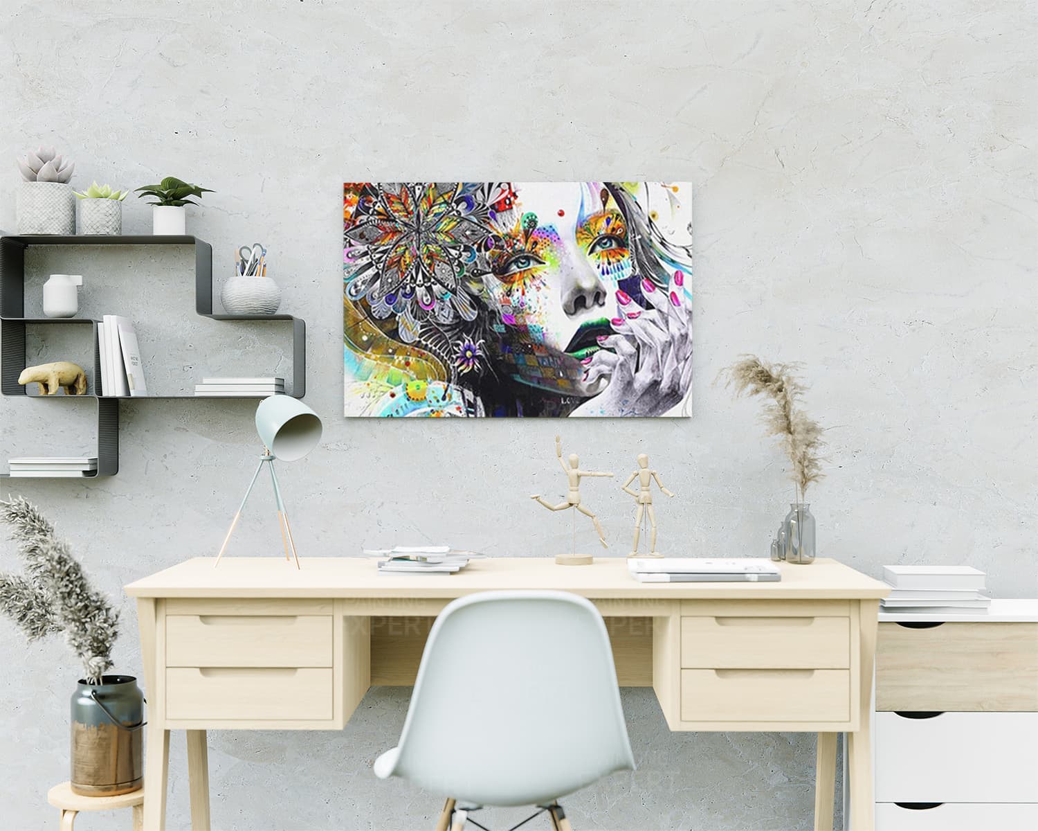 Diamond Painting Vrouw met Bloem