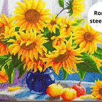 Diamond Painting Vrouw met Bloem