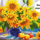 Diamond Painting Vrouw met Bloem