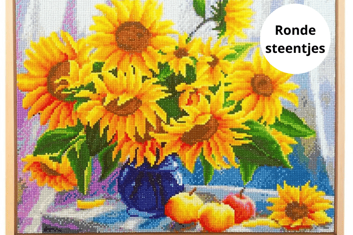 Diamond Painting Vrouw met Bloem