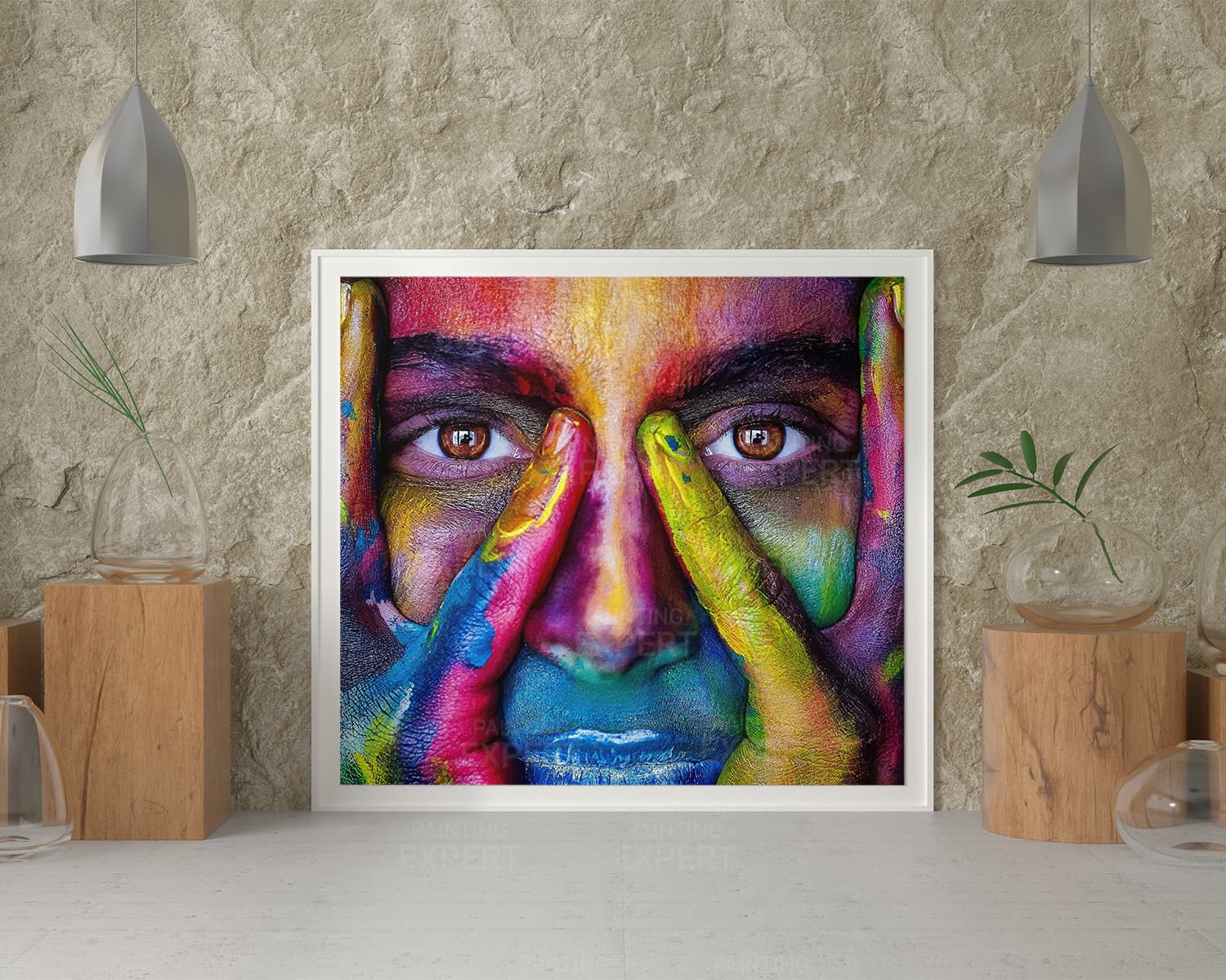 Diamond Painting Vrouw met Verfspetters