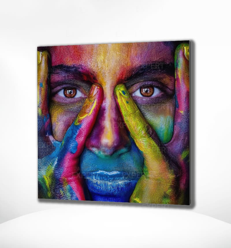 Diamond Painting Vrouw met Verfspetters