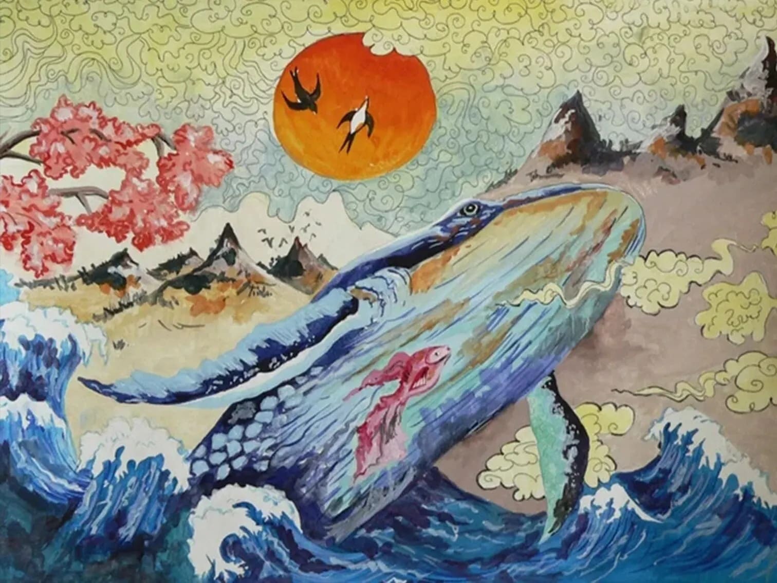 Diamond Painting Walvis Zee