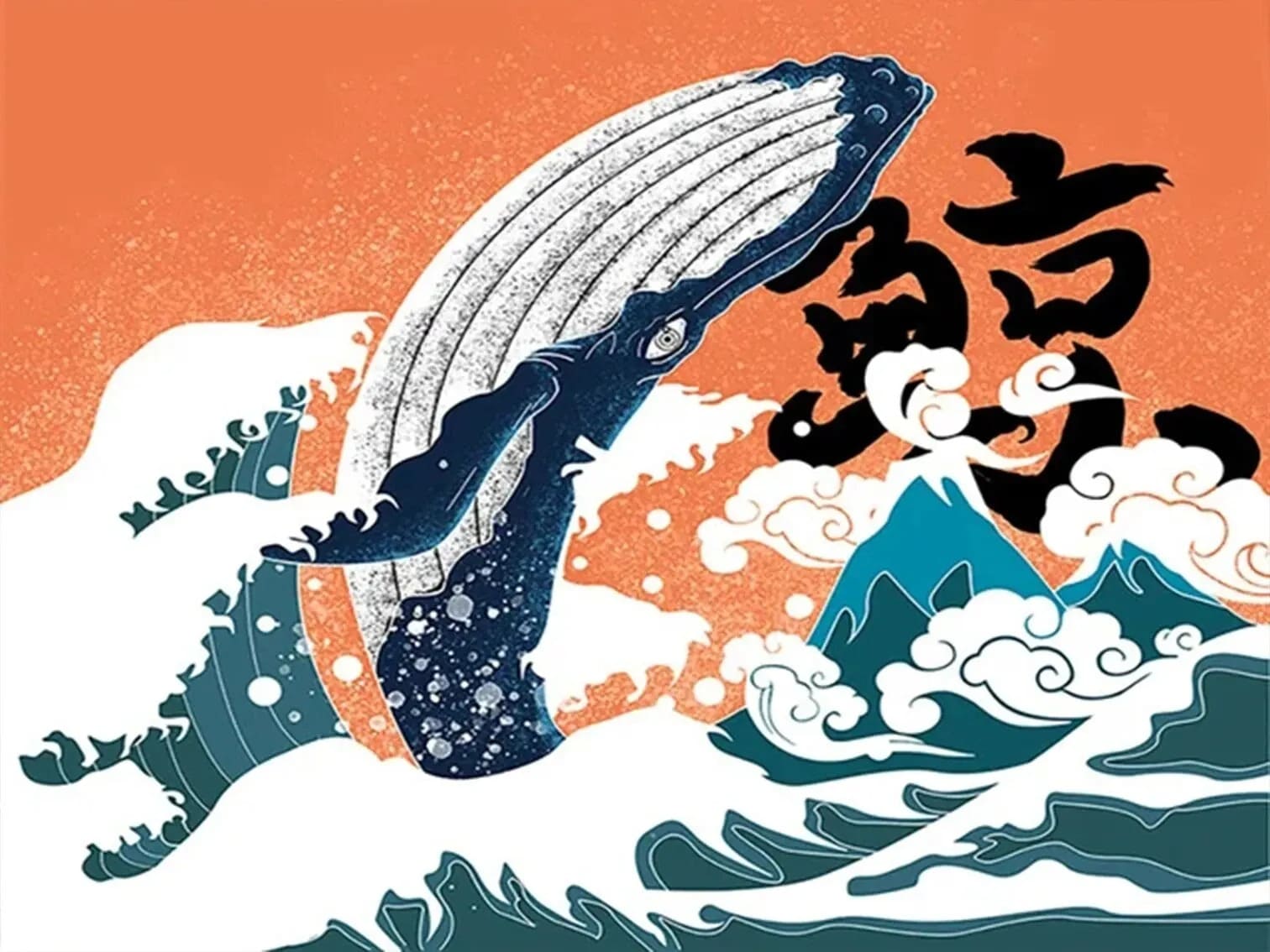 Diamond Painting Walvis in de Zee