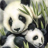 Diamond Painting Panda Bamboe