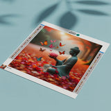 Diamond Painting Boeddha Lotusbloem