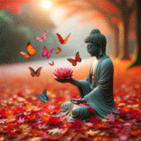 Diamond Painting Boeddha Lotusbloem