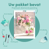 Diamond Painting Boeket met Rzen