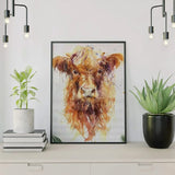 Diamond Painting Bruine Schotse Hooglander