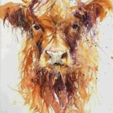 Diamond Painting Bruine Schotse Hooglander